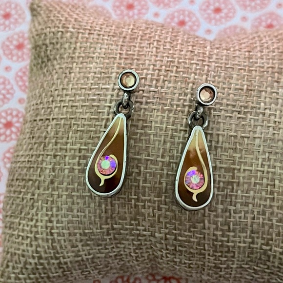 ❤️ Brighton pierced earrings tear drop shape - Picture 4 of 6